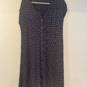 Madewell Dark Blue Floral Top